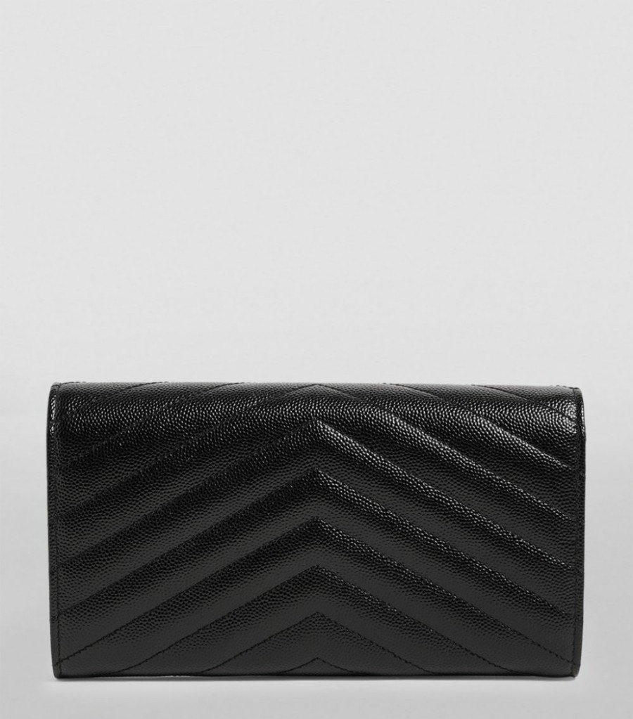 Women * | Best Sale Monogram Saint Laurent Matelasse Large Flap Wallet 1000 Wallets