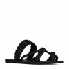 Men * | Brand New Saint Laurent Leather Neil Sandals 1000 Slides