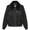 Men * | Best Pirce Saint Laurent Shearling-Collar Bomber Jacket 1000 Bomber Jackets