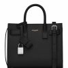 Women * | Flash Sale Saint Laurent Nano Leather Sac De Jour Tote Bag 1000 Crossbody Bags