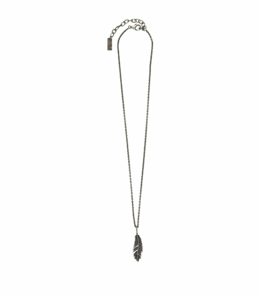 Jewellery & Watches * | Best Pirce Saint Laurent Palm Leaf Pendant Necklace 8142 Necklaces