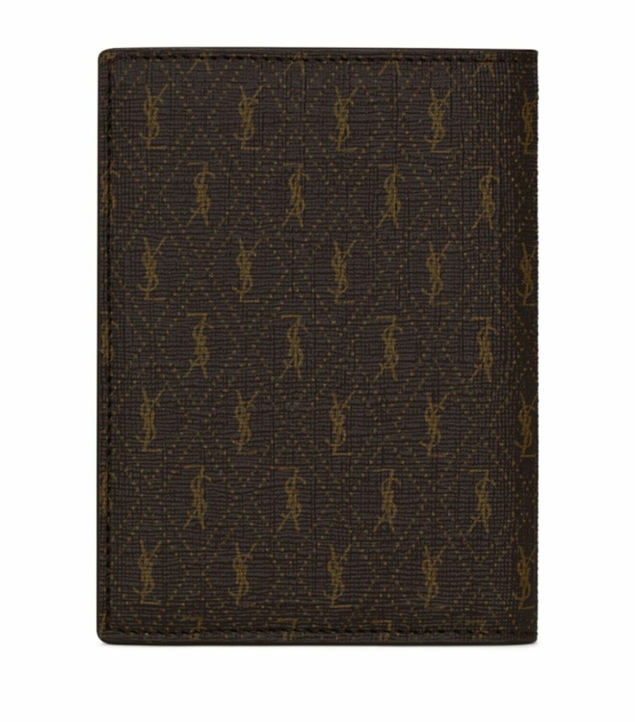 Men * | Cheap Saint Laurent Monogram Card Wallet 2166 Cardholders