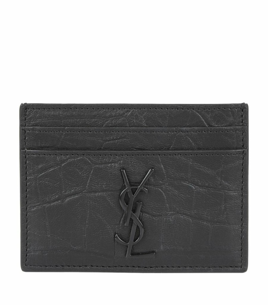 Men * | Best Pirce Saint Laurent Monogram Card Holder 1000 Cardholders