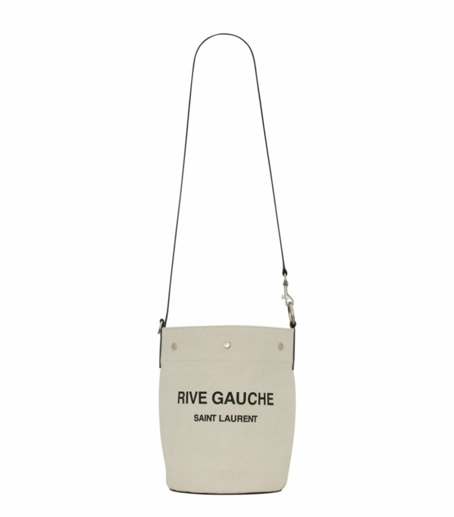 Women * | Cheapest Saint Laurent Rive Gauche Bucket Bag 9024 Bucket Bags