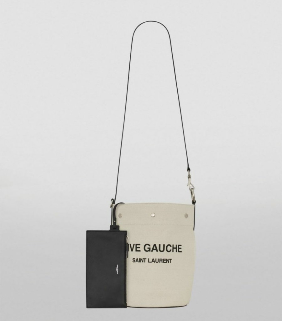 Women * | Cheapest Saint Laurent Rive Gauche Bucket Bag 9024 Bucket Bags