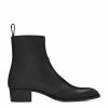 Men * | Discount Saint Laurent Leather Wyatt Ankle Boots 1000 Chelsea Boots