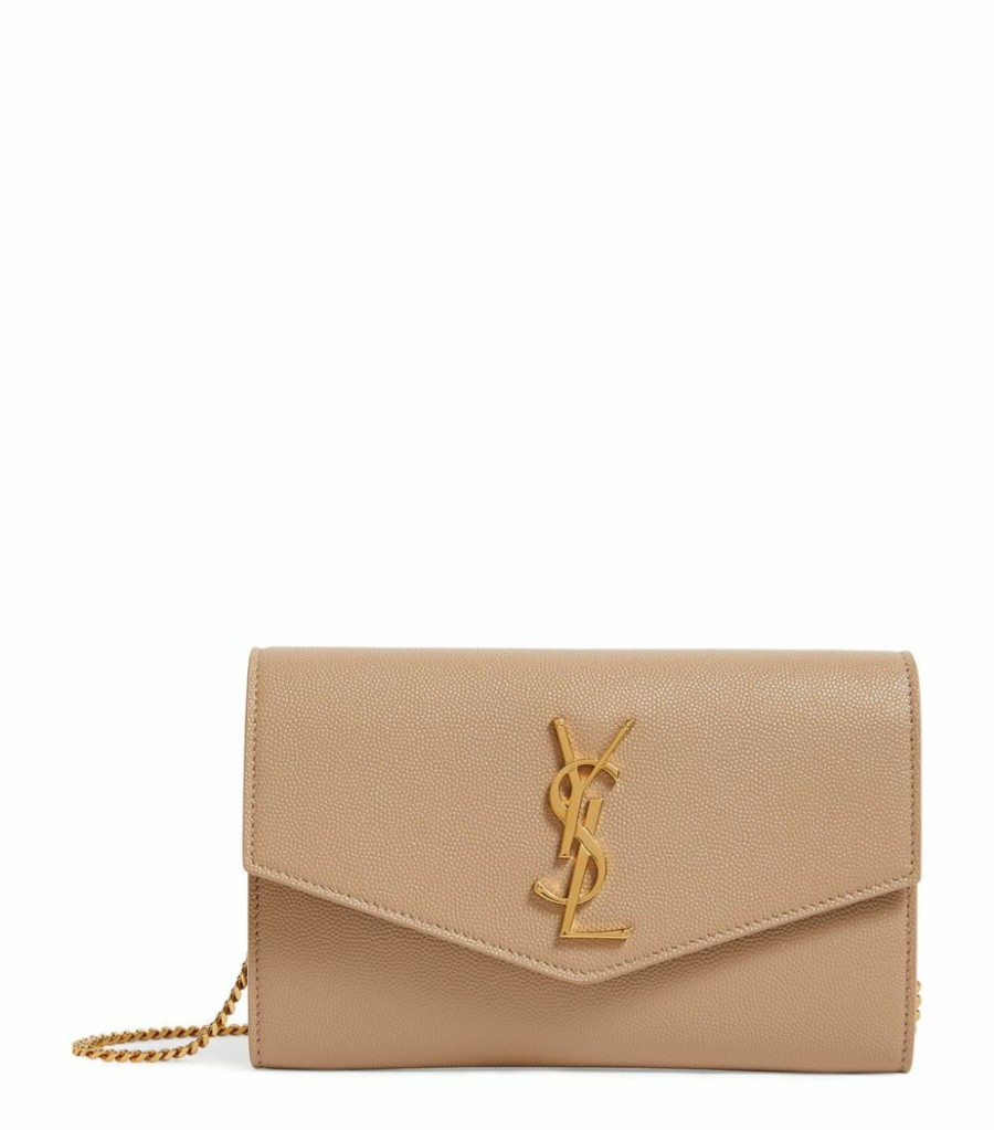 Women * | Outlet Saint Laurent Uptown Chain Wallet 2721 Wallet On Chain