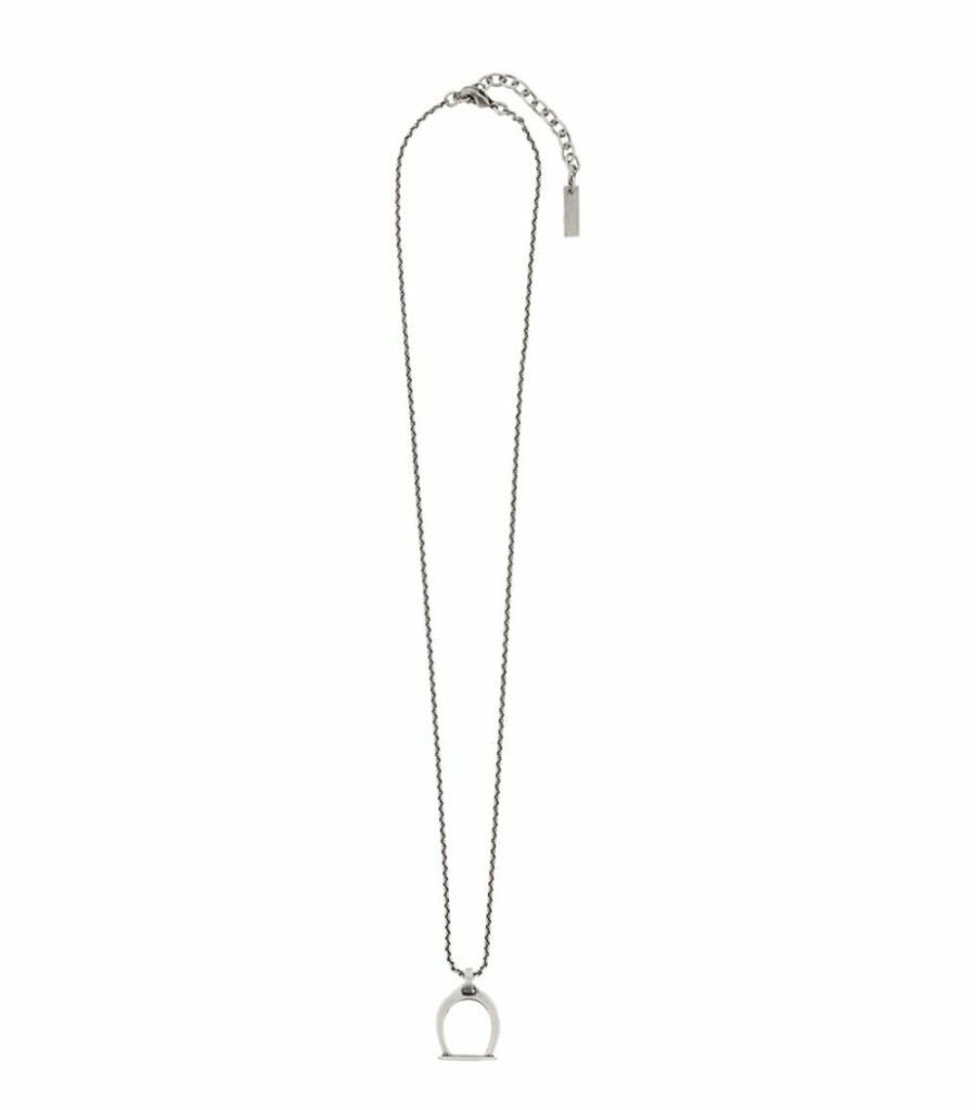 Jewellery & Watches * | Buy Saint Laurent Stirrup Pendant Necklace 8142 Necklaces