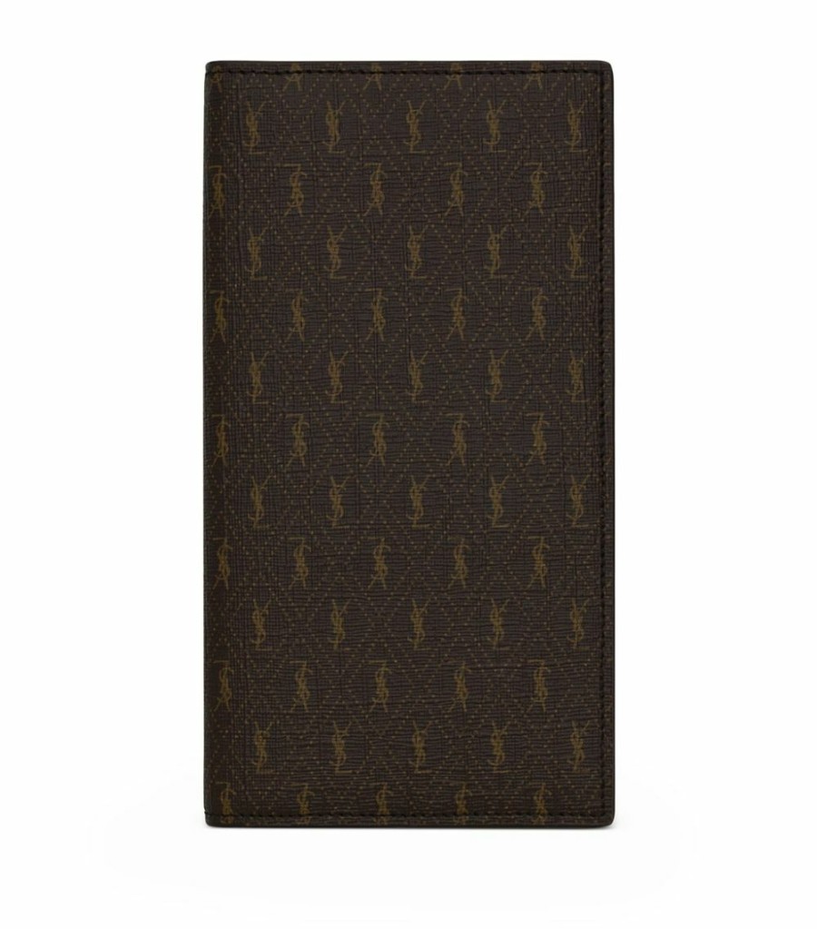 Men * | Promo Saint Laurent Monogram Continental Wallet 2166 Wallets