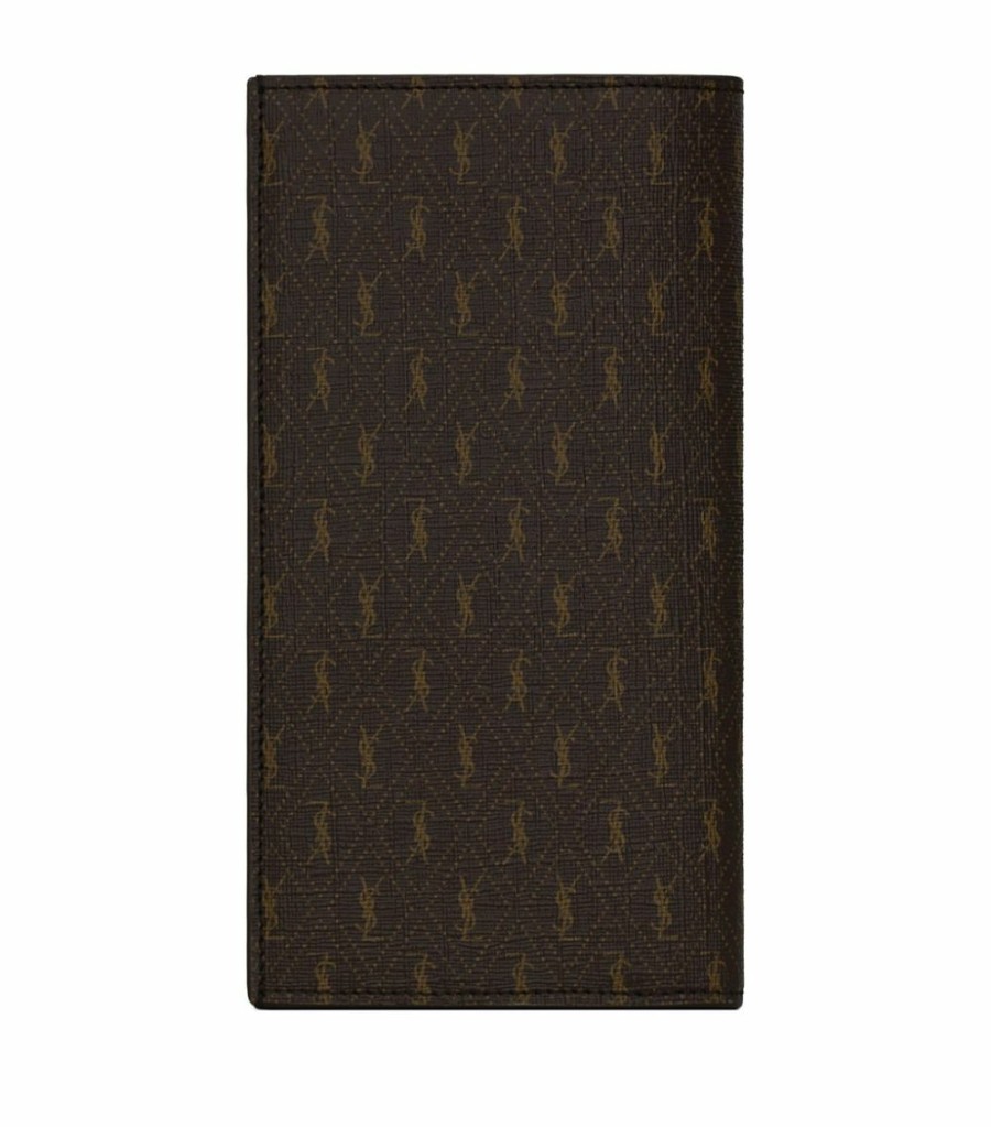 Men * | Promo Saint Laurent Monogram Continental Wallet 2166 Wallets