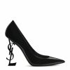 Women * | Cheapest Saint Laurent Leather Opyum Pumps 110 1000 Courts