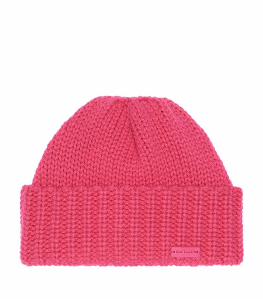 Women * | Cheap Saint Laurent Cashmere Beanie 5600 Beanies