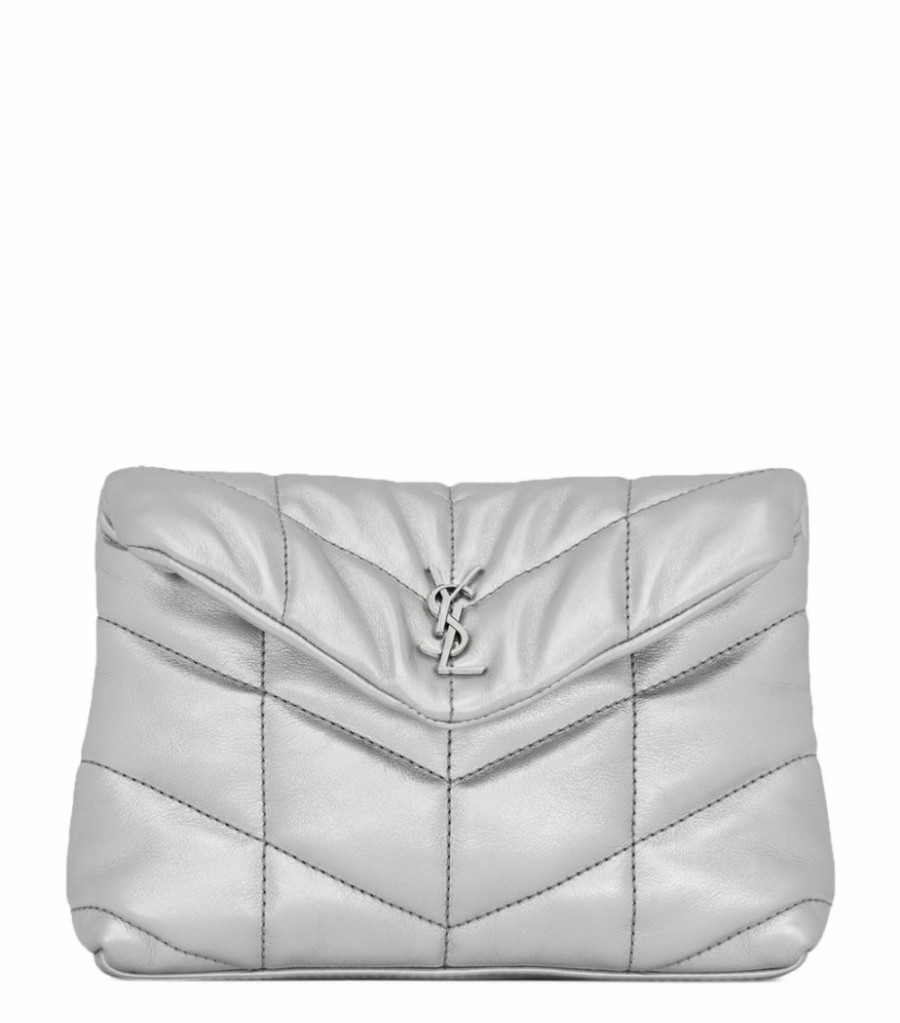 Women * | Brand New Saint Laurent Puffer Lou Lou Clutch Bag 8163 Clutch Bags