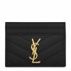 Women * | Top 10 Saint Laurent Women S Smlg 1000 Card Holders