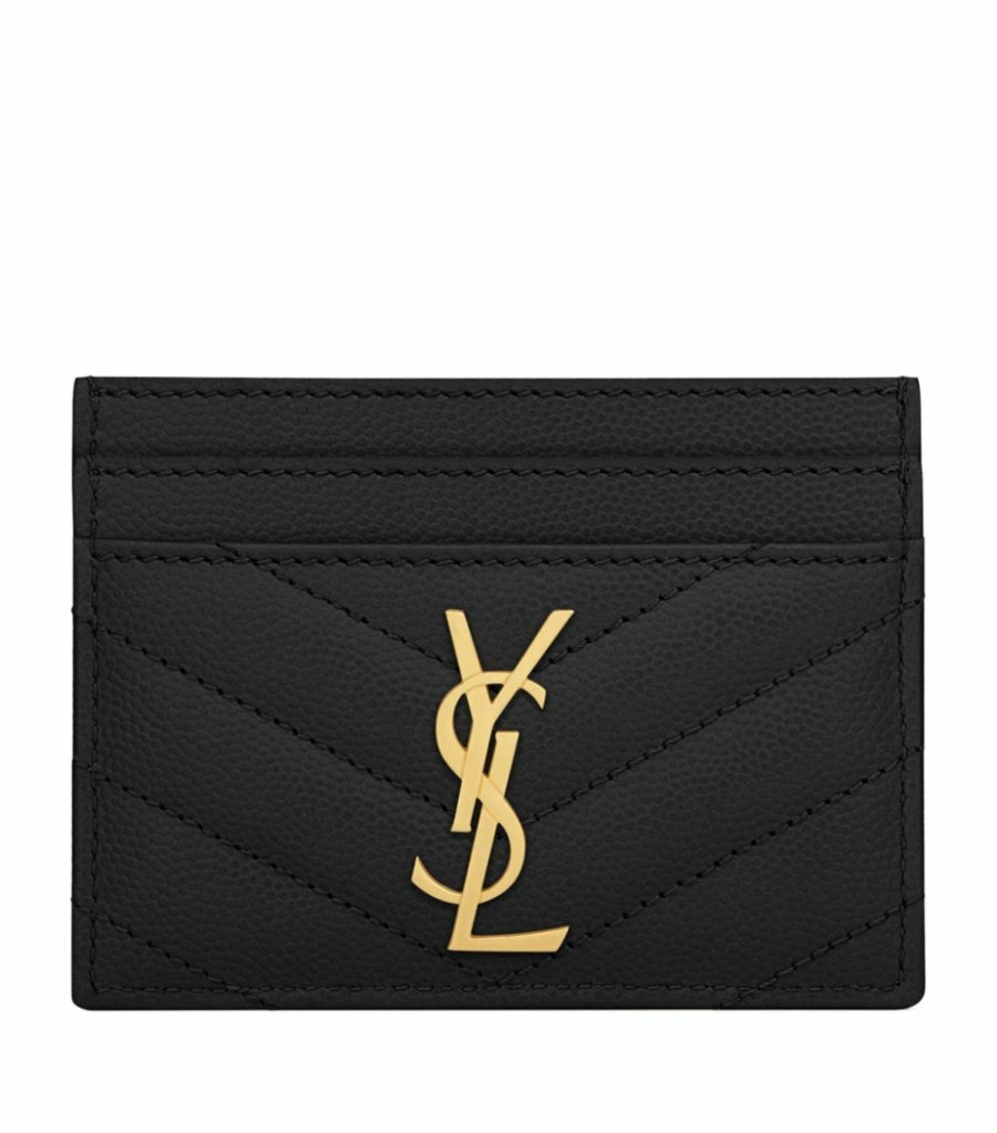 Women * | Top 10 Saint Laurent Women S Smlg 1000 Card Holders