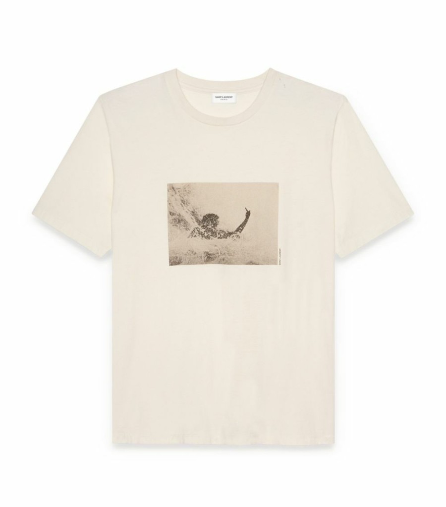 Men * | Top 10 Saint Laurent Graphic T-Shirt 9285 Printed T-Shirts