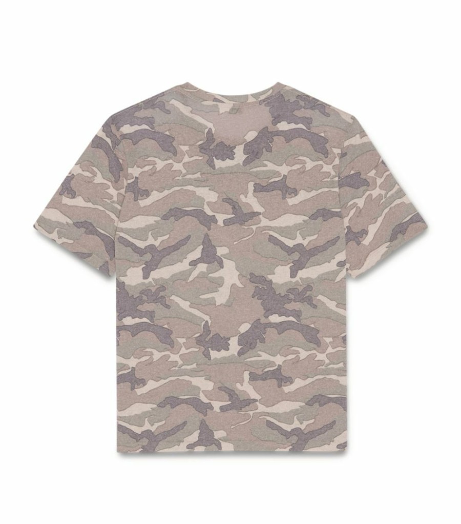 Women * | Buy Saint Laurent Camouflage Boyfriend T-Shirt 3045 T-Shirts