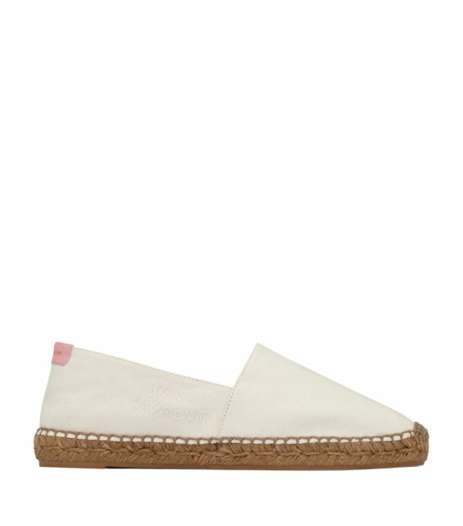 Men * | Best Deal Saint Laurent Cotton Espadrilles 1576 Loafers