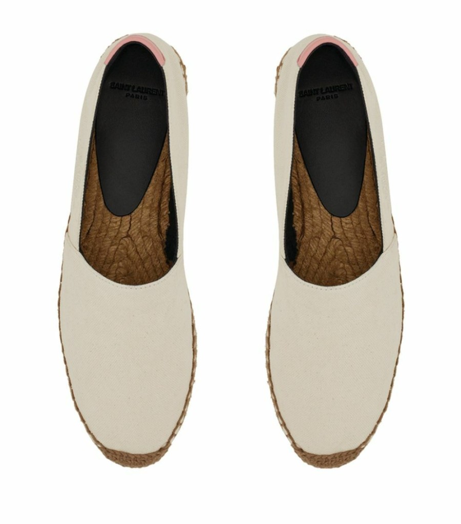 Men * | Best Deal Saint Laurent Cotton Espadrilles 1576 Loafers