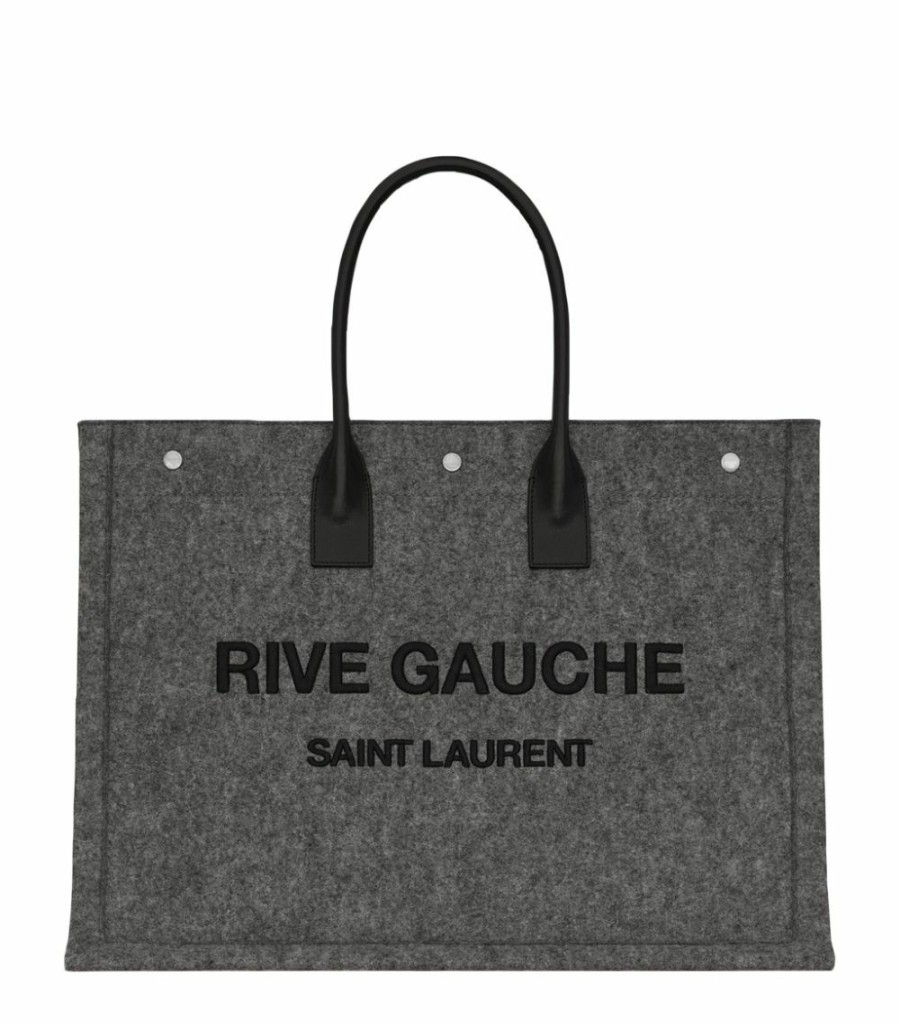 Men * | Promo Saint Laurent Large Rive Gauche Tote Bag 1160 Messenger Bags