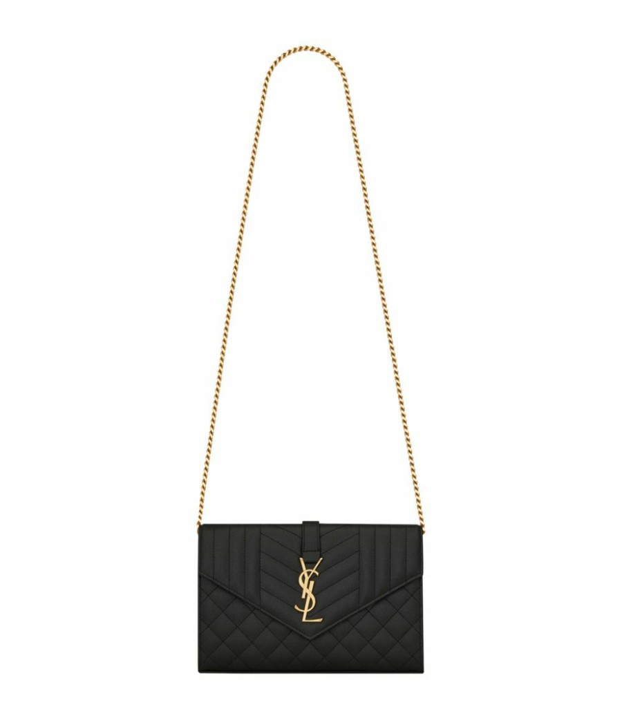 Women * | Top 10 Monogram Saint Laurent Mix Matelasse Chain Wallet 1000 Shoulder Bags