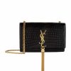 Women * | Budget Saint Laurent Small Kate Tassel Croc-Embossed Shoulder Bag 1000 Crossbody Bags