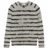 Men * | Best Pirce Saint Laurent Distressed Wool-Blend Sweater 1073 Jumpers