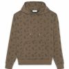 Women * | New Saint Laurent Leopard Jacquard Rive Gauche Hoodie 1365 Hoodies