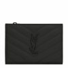 Women * | Deals Saint Laurent Quilted Leather Bifold Pouch 1000 Pouches