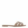 Women * | Best Deal Saint Laurent Patent Leather Tribute Sandals 9935 Flat Sandals