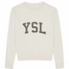 Men * | Best Deal Saint Laurent Logo Sweatshirt 9766 Printed T-Shirts