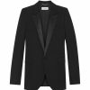 Women * | Coupon Saint Laurent Women S Rtw Leather Knitw 1000 Blazers