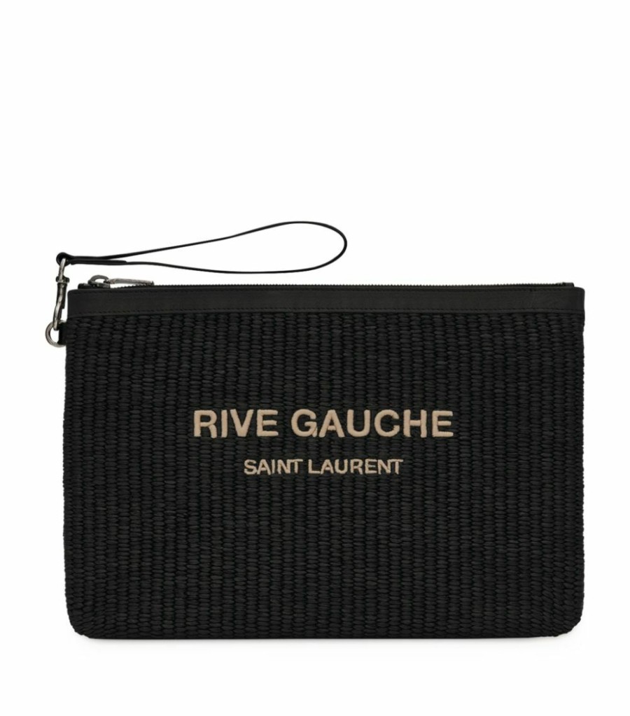 Men * | Best Deal Saint Laurent Rive Gauche Pouch 1050 Pouches