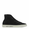 Men * | Buy Saint Laurent Distressed Logo Malibu Sneakers 1000 Low-Top Sneakers