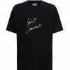 Men * | Discount Saint Laurent Logo Signature T-Shirt 9787 Printed T-Shirts