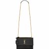 Women * | Outlet Saint Laurent Medium Sunset Croc-Embossed Shoulder Bag 1000 Shoulder Bags