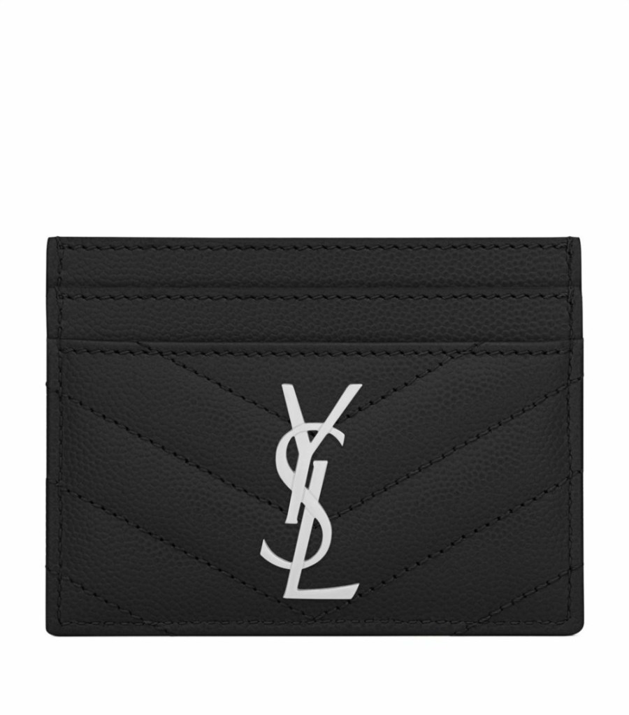 Women * | Wholesale Monogram Saint Laurent Matelasse Card Holder 1000 Card Holders