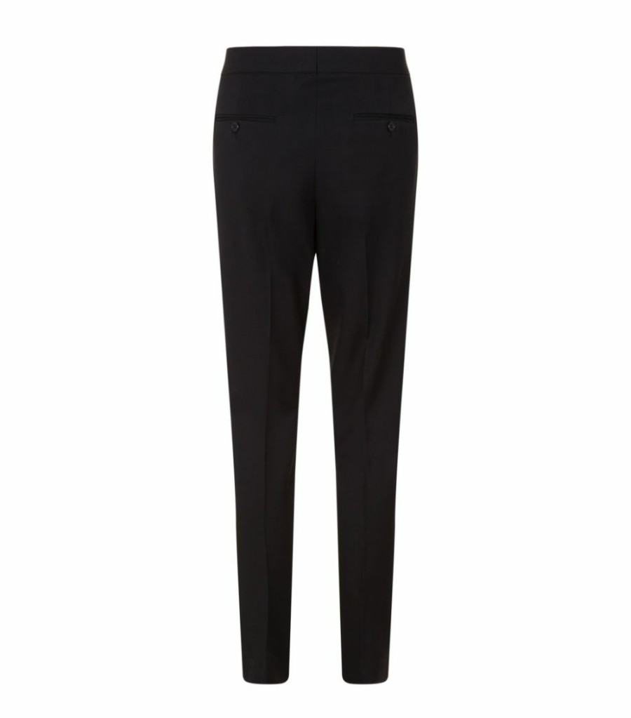 Men * | Outlet Saint Laurent Satin Stripe Trousers 1000 Tailored Trousers