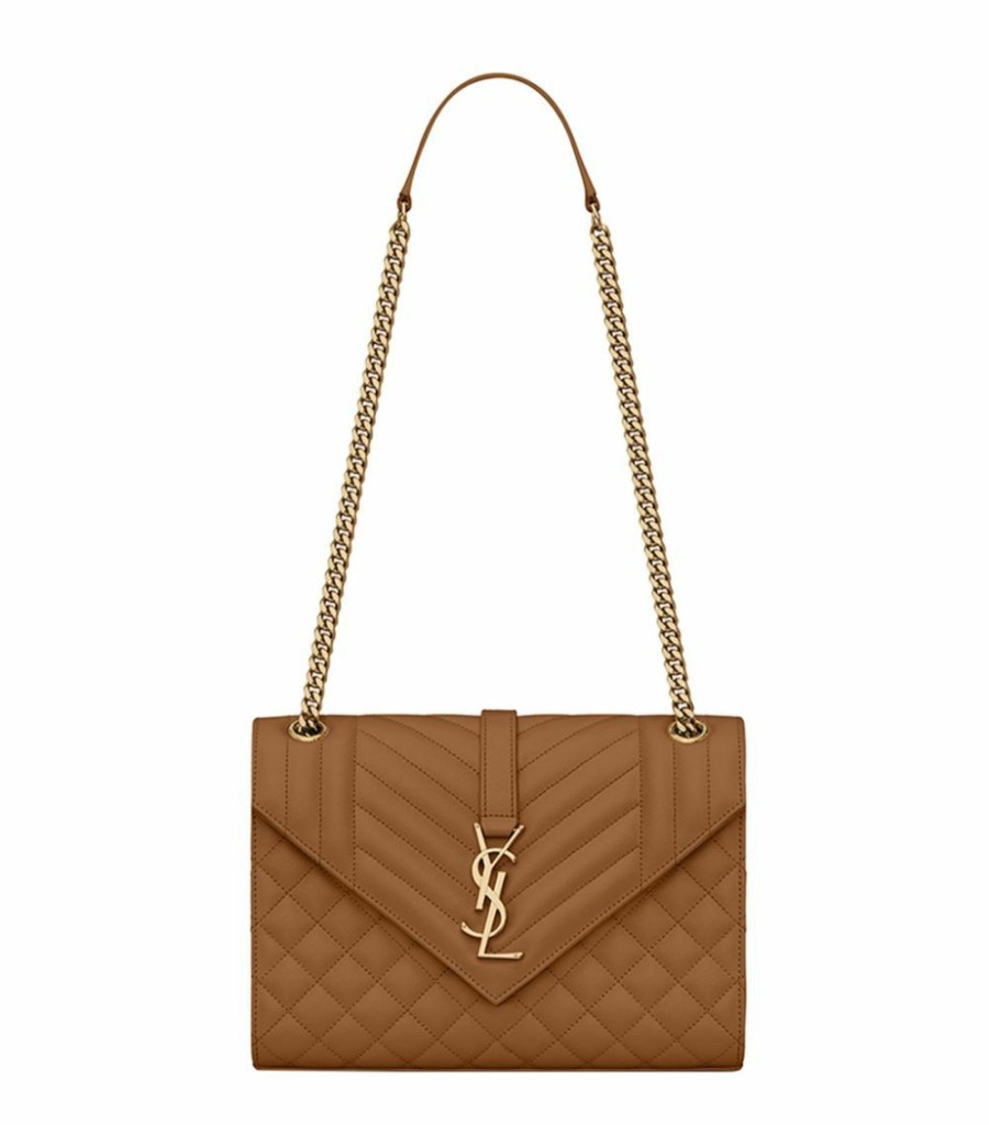 Women * | Budget Saint Laurent Medium Envelope Matelasse Shoulder Bag 2516 Shoulder Bags