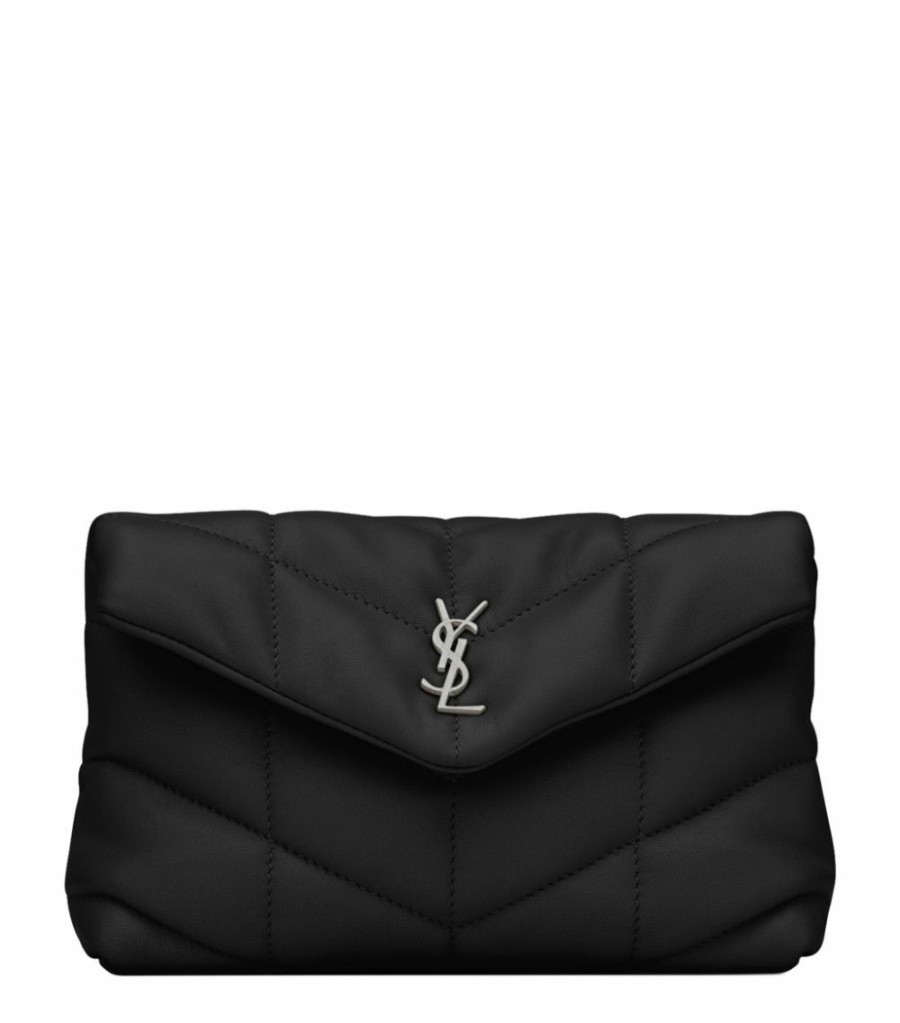 Women * | Buy Saint Laurent Loulou Puffer Matelasse Pouch 1000 Pouches