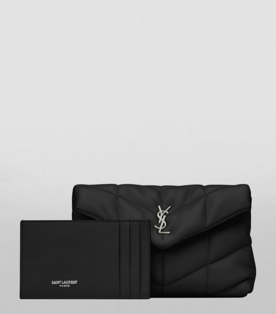 Women * | Buy Saint Laurent Loulou Puffer Matelasse Pouch 1000 Pouches