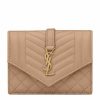 Women * | Best Reviews Of Saint Laurent Quilted Leather Card Case 2721 Card Holders