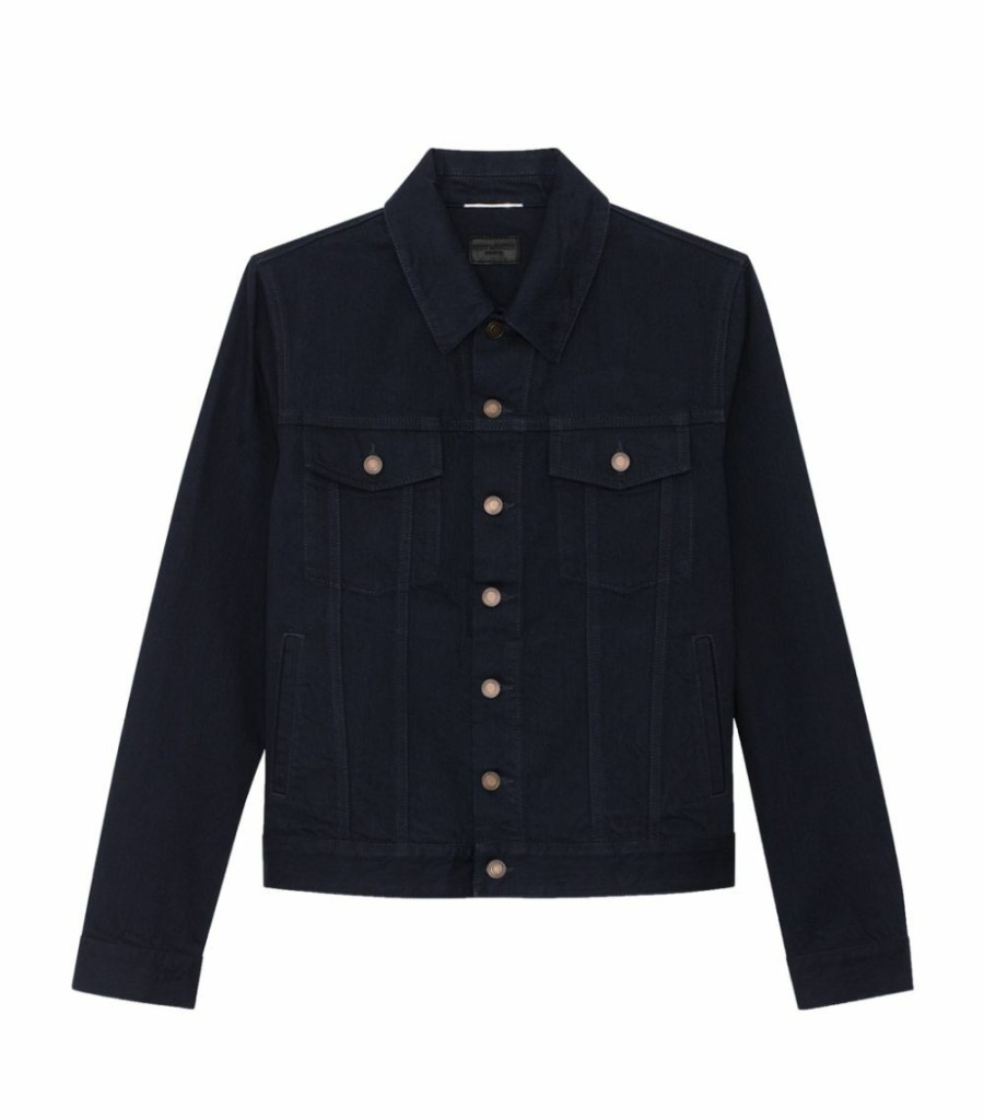 Men * | Brand New Saint Laurent Cotton Denim Jacket 1220 Denim Jackets