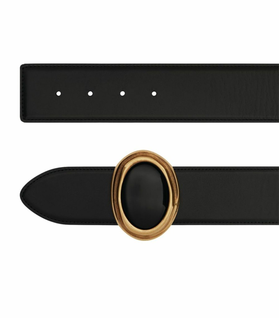 Women * | Buy Saint Laurent Leather Belt 1000 Belts