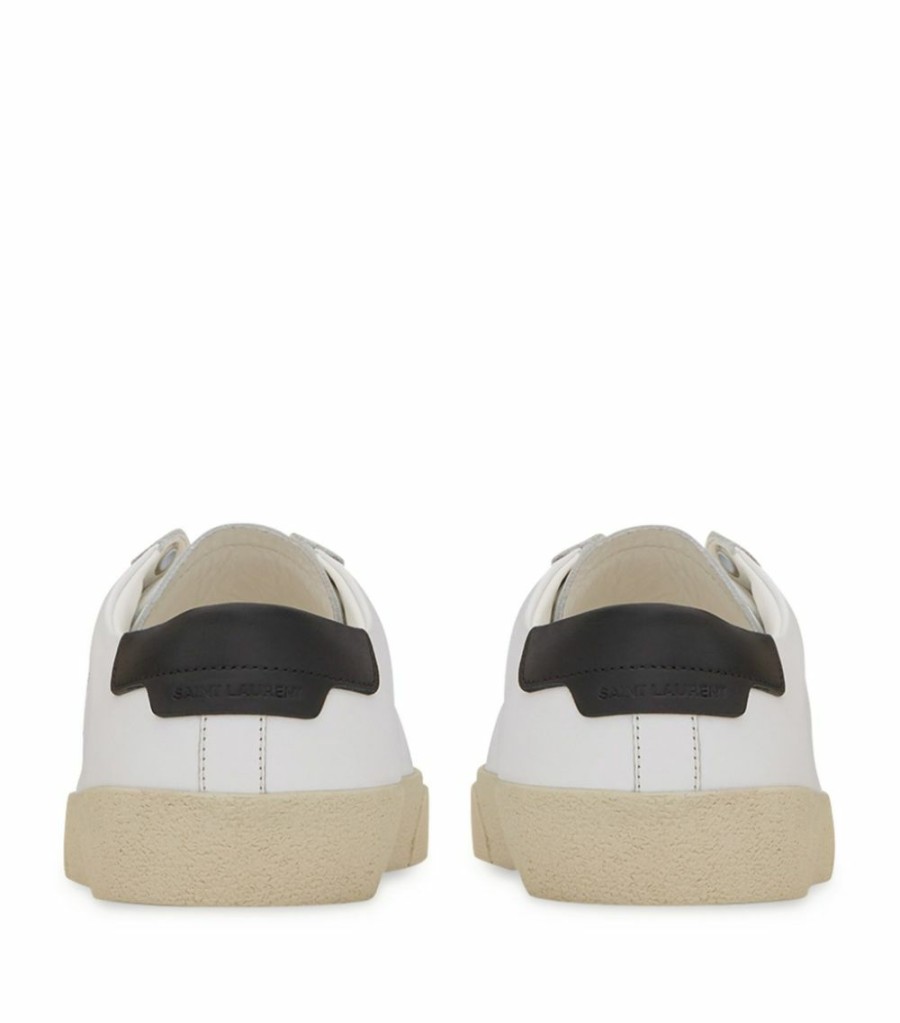 Women * | Top 10 Saint Laurent Leather Court Classic Low-Top Sneakers 9061