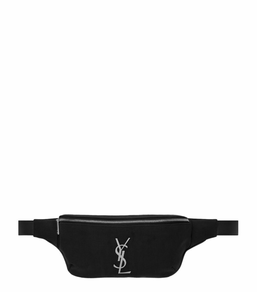 Men * | Promo Saint Laurent Logo Belt Bag 1000 Messenger Bags