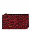 Women * | Budget Saint Laurent Monogram Leopard Card Holder 6561 Card Holders