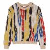 Men * | Best Pirce Saint Laurent Leopard Jacquard Sweater 1356 Jumpers