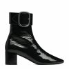 Women * | Best Reviews Of Saint Laurent Leather Joplin Ankle Boots 50 1000