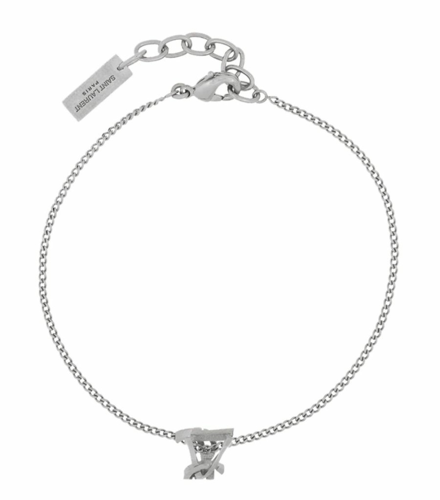 Jewellery & Watches * | Promo Saint Laurent Monogram Twist Bracelet 8126 Bracelets